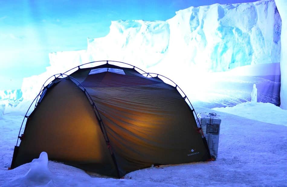 Tent in winter