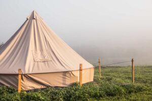 how to clean a canvas tent
