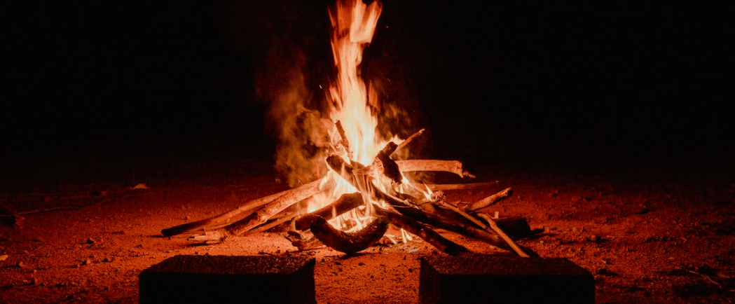 Hot campfire